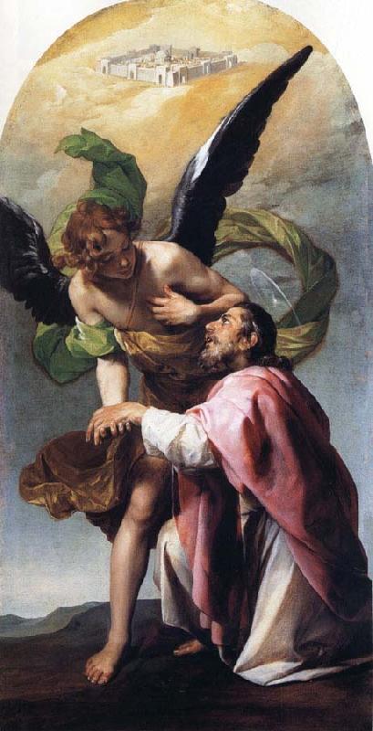 Cano, Alonso St.Fohn the Evangelist's Vision of the Heavenly Ferusale oil painting image